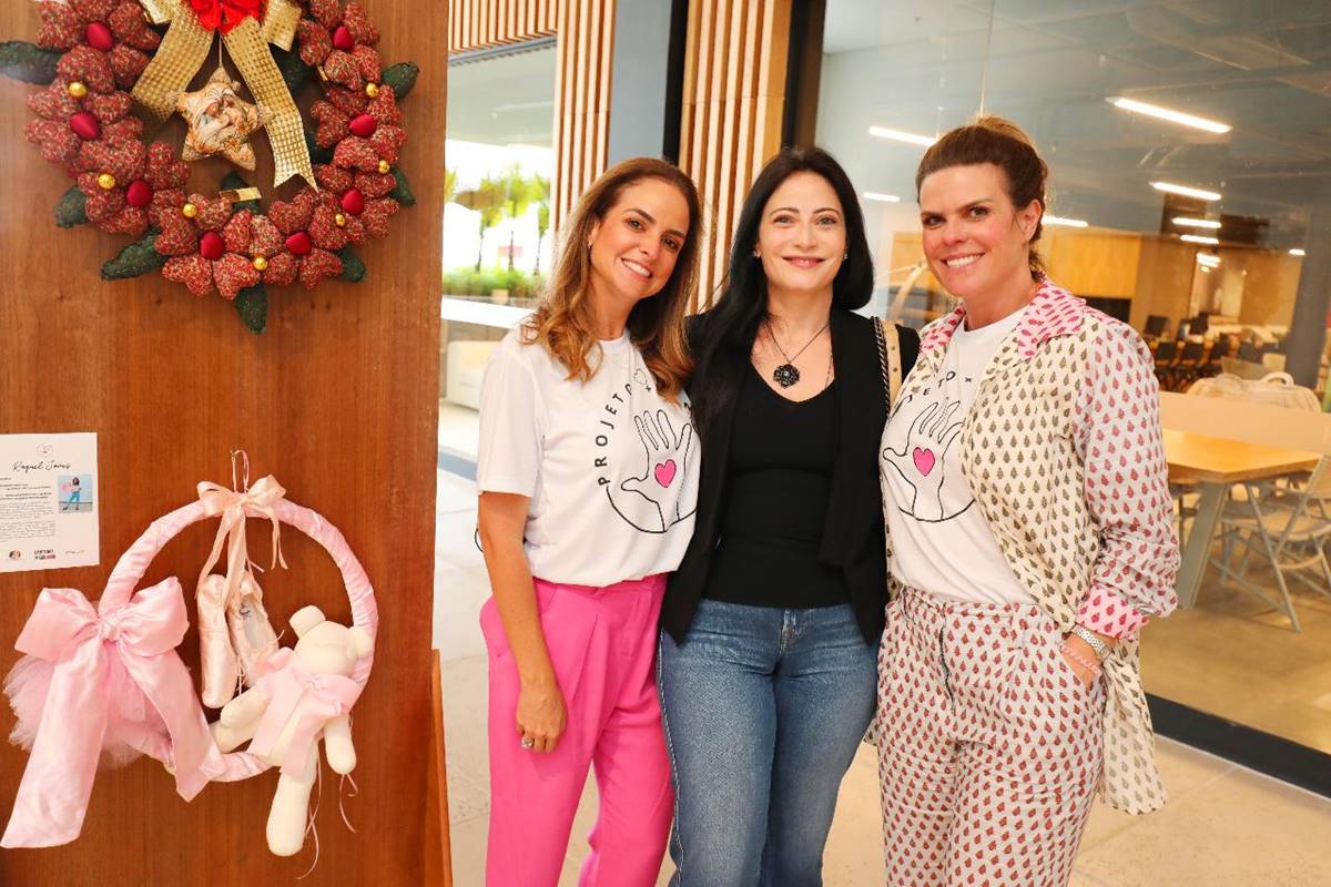 Sarah Abrahão Tolentino, Caroline Alfama Baggio e Carola Pertence