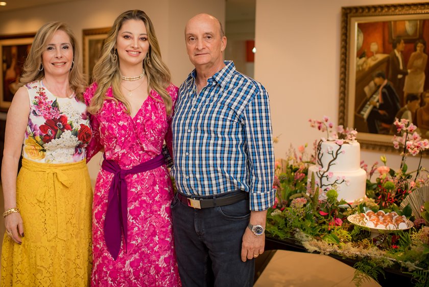 Margarida Kalil, Carol Kalil e Ronaldo Posada