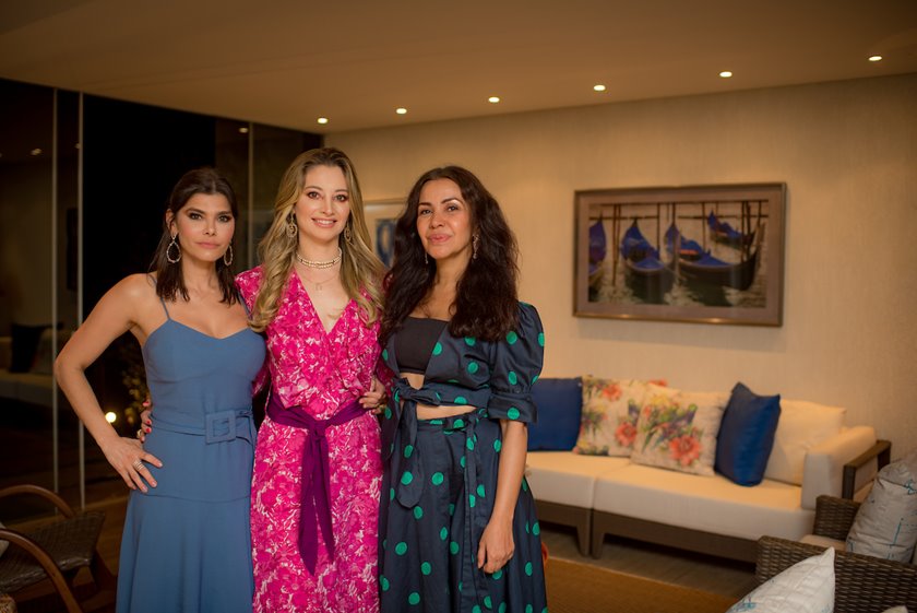 Claudia Andrade, Carol Kalil e Claudia Meireles