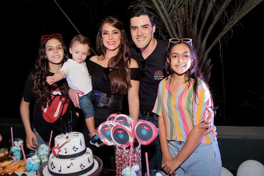 Mainá Queiroz, Benício, Jussara Sophia Pereira Pierre, Joana e Thiago Queiroz