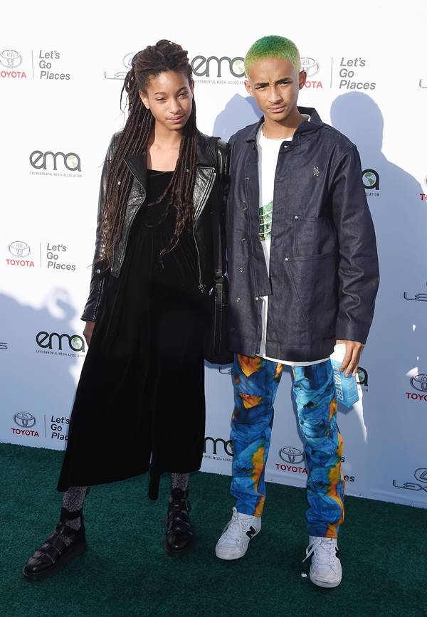 Jaden Smith e Willow Smith em evento