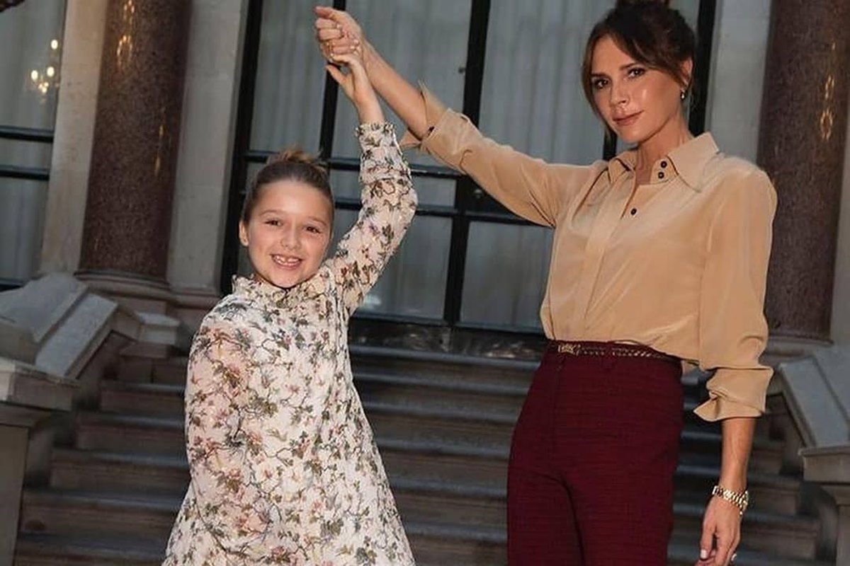 Harper e Victoria Beckham