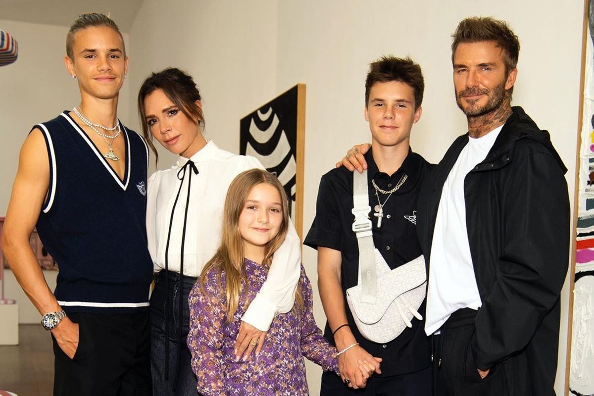 Romeo, Victoria, Harper, Cruz e David Beckham