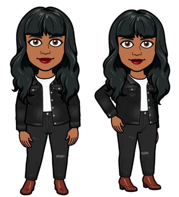 Avatare do bitmoji com peças da levi's