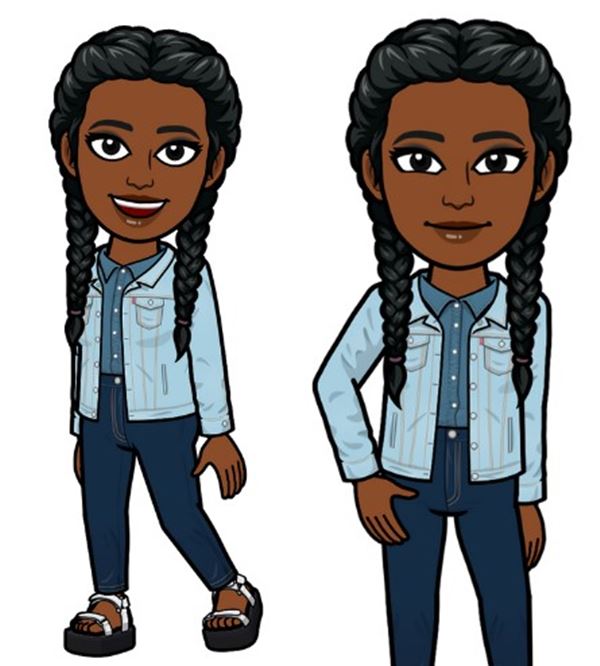 Avatare do bitmoji com peças da levi's