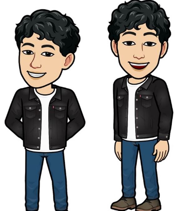 Avatare do bitmoji com peças da levi's