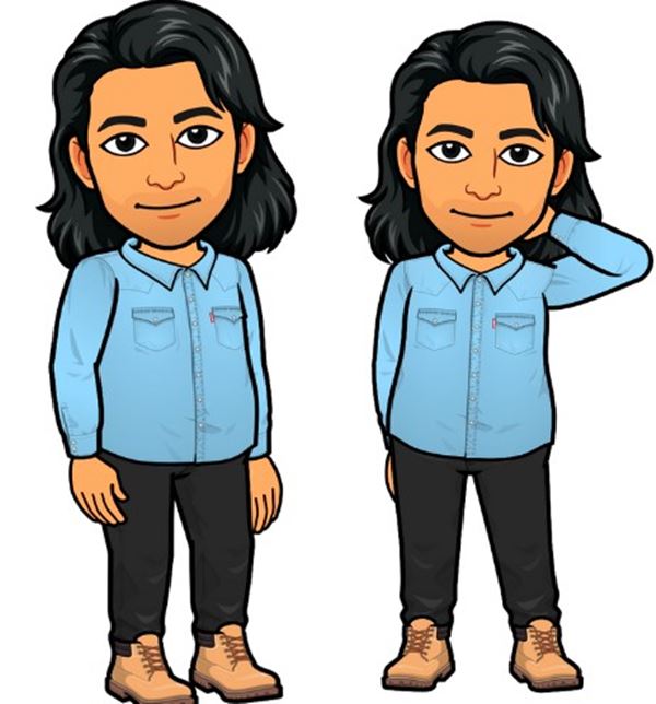 Avatare do bitmoji com peças da levi's