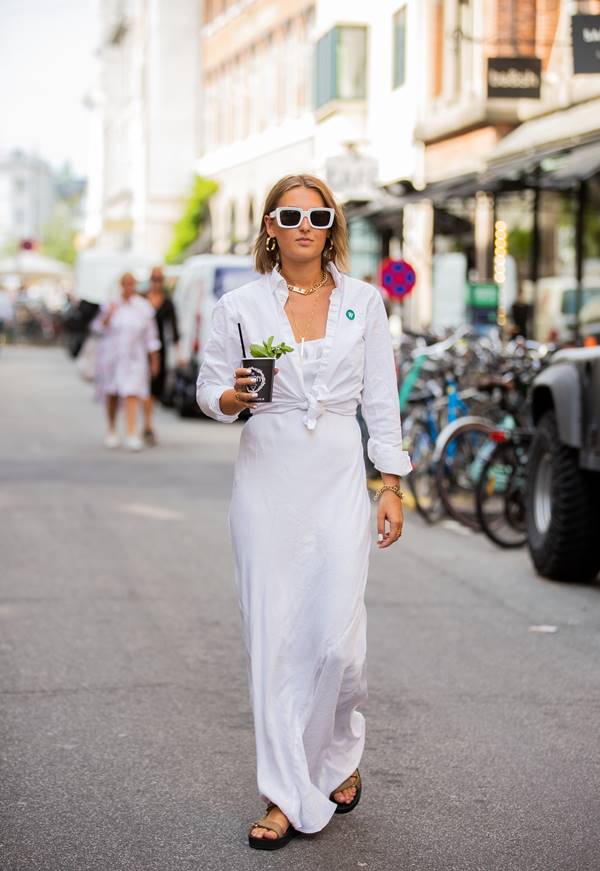 Camisa branca no street style