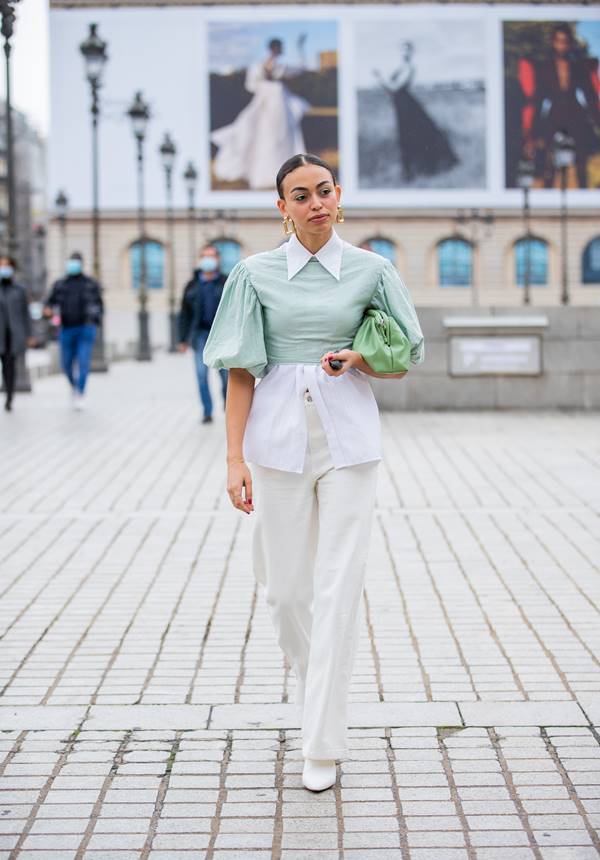 Camisa branca no street style