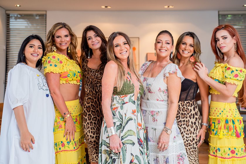 Clarice Lagares, Claudia Salomão, Junia Souto, Kika Cardoso, Georgia de Luca, Vanessa Lemos e Mima Marys