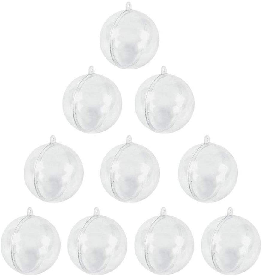 Bolas transparentes, 10 peças