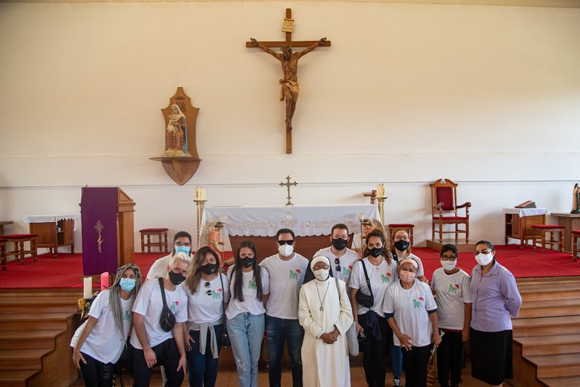 Thiago Miranda, Irmã Luz Mery Suarez e equipe MENTHA