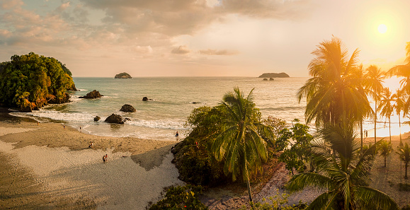 praia e coqueiros