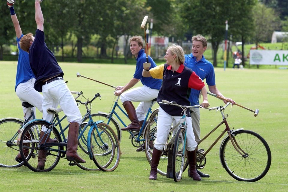 William Zara And Harry On Bikes