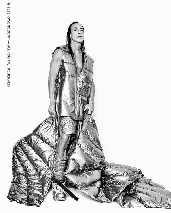 Look de collab da Moncler com Rick Owens