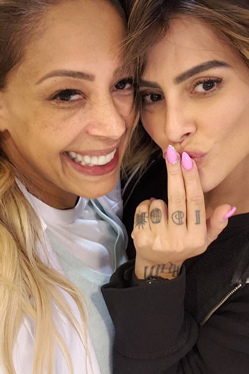 Eliane Sampaio com Cleo