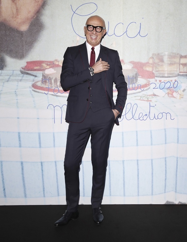 Marco Bizzarri em evento da Gucci