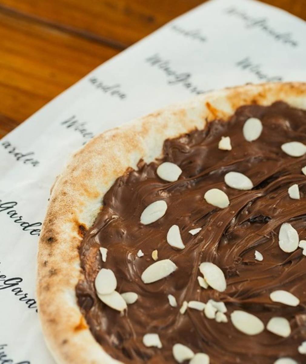 Pizza de Nutella do Wine Garden