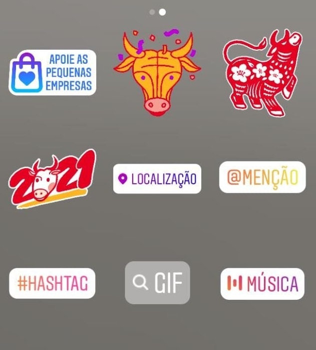 Figurinhas ano do boi instagram