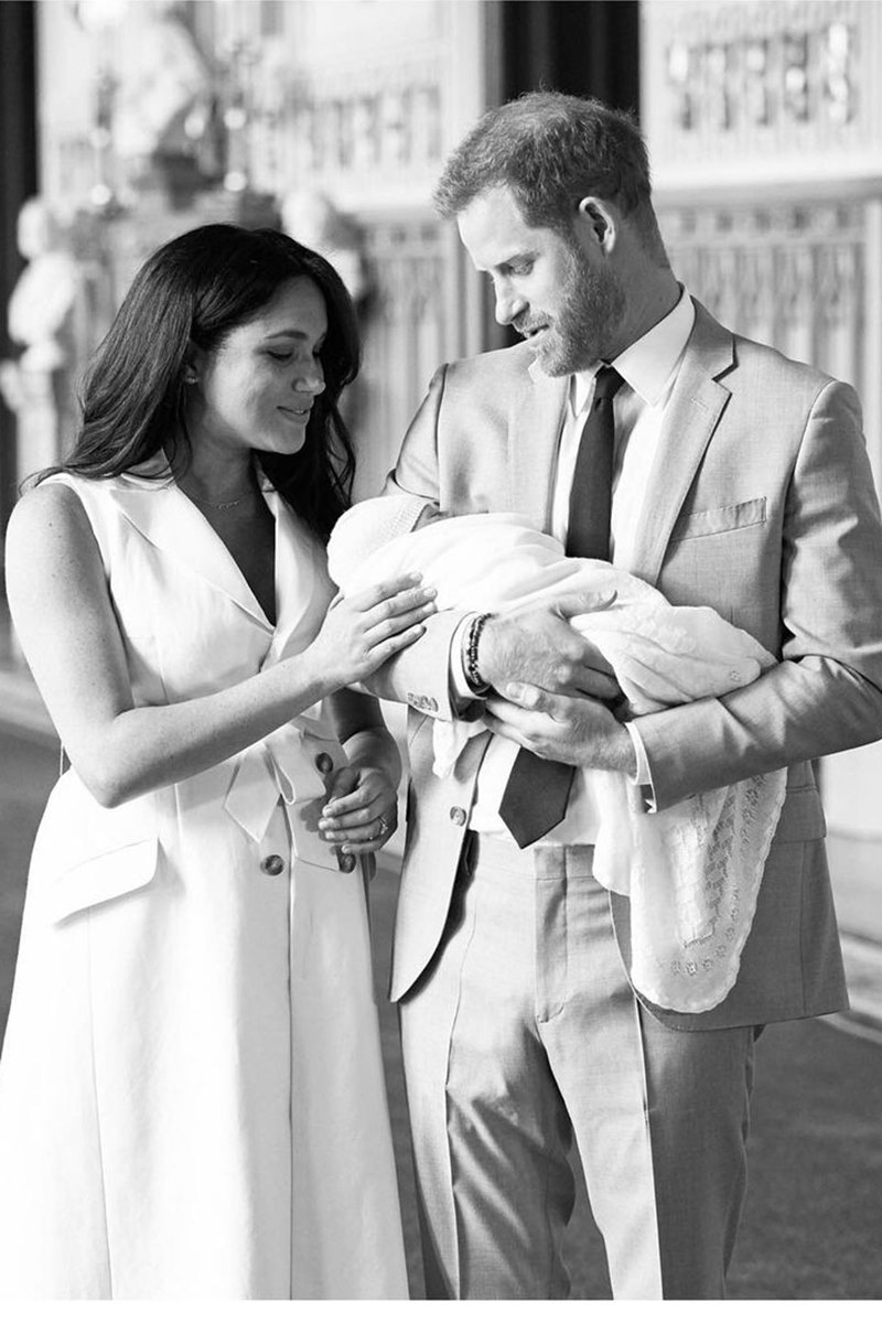 Meghan Markle e Harry com Archie