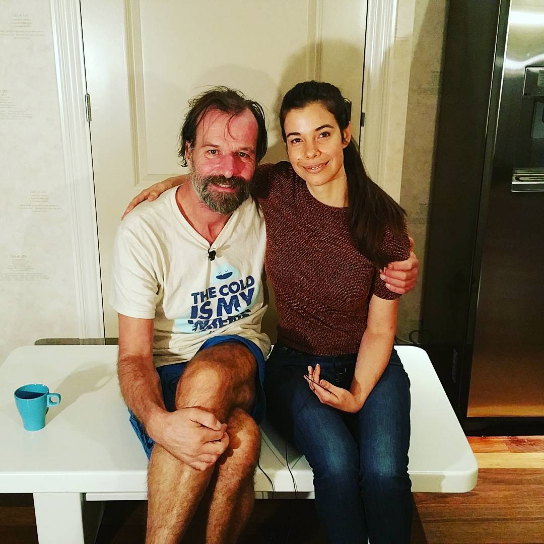 Rhonda Patrick com Wim Hof, o homem de gelo