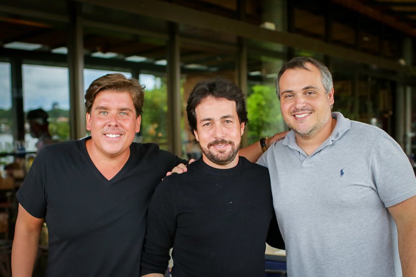 João Vitor Curial, Omar Debs e Rodrigo Gorgulho