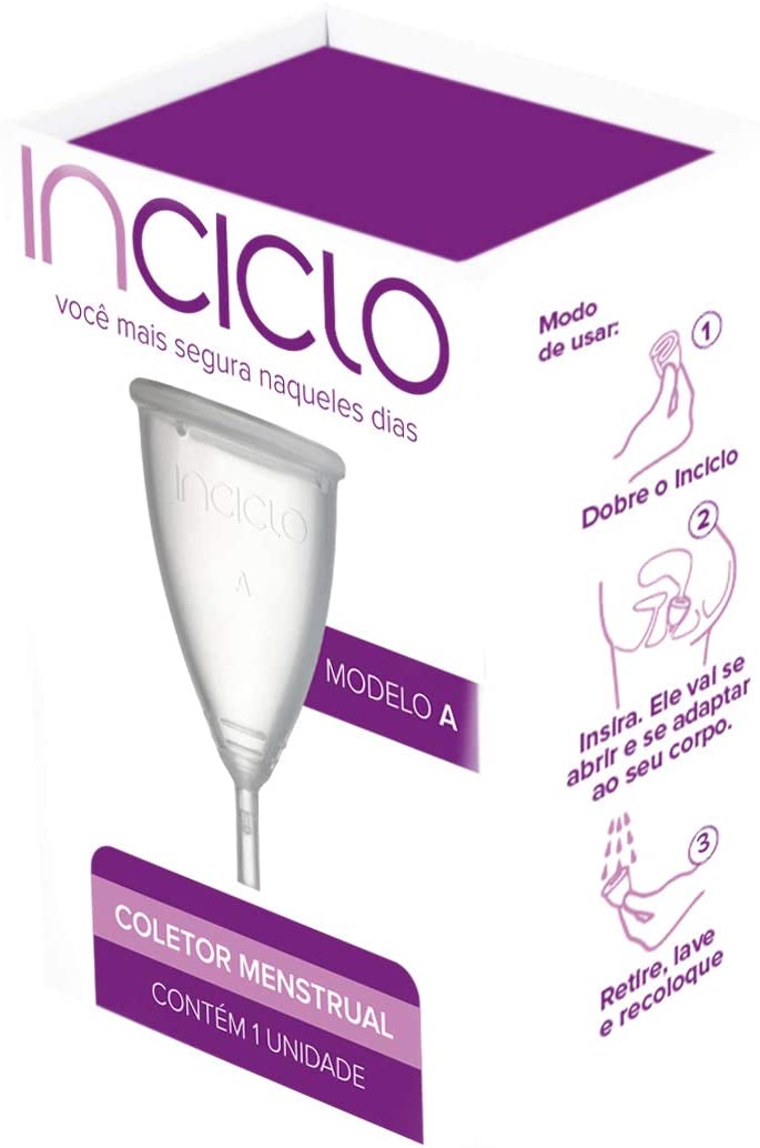 Coletor Menstrual Modelo A (ideal para mulheres acima dos 30 anos e com filhos), da Inciclo