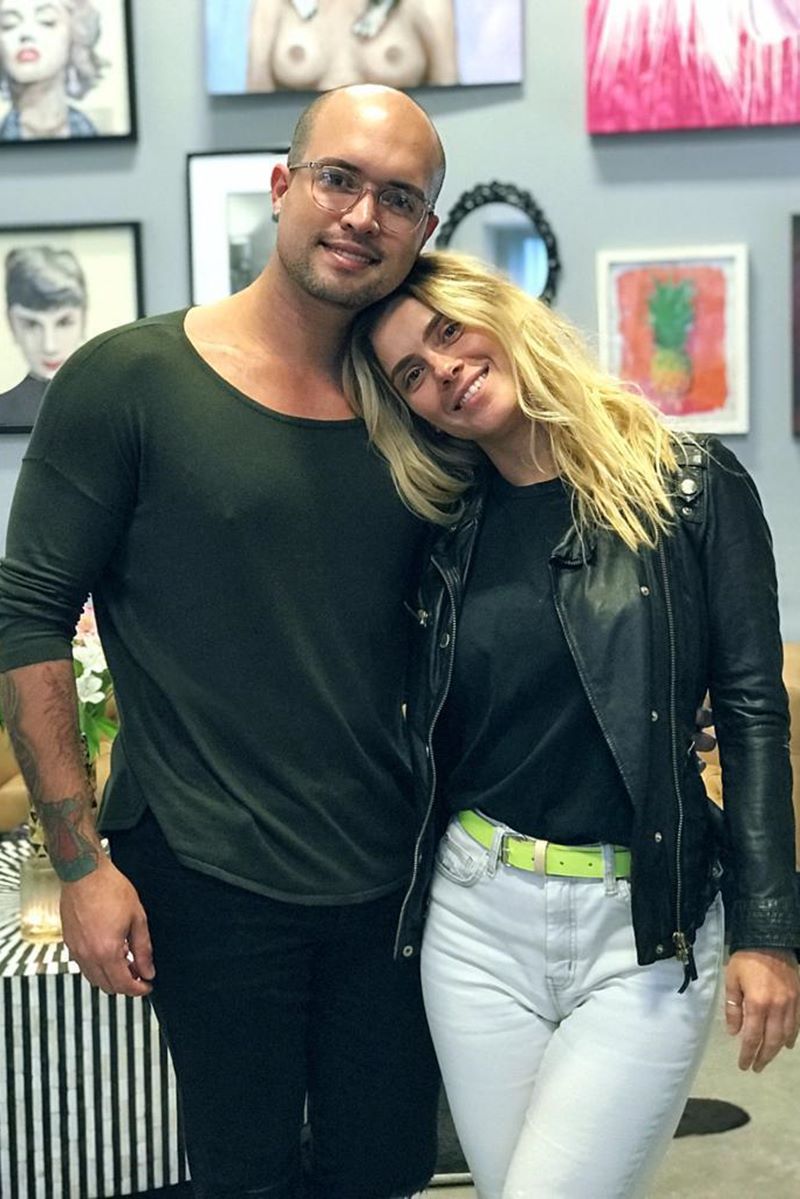 Tiago Sampaio e Caroline Dieckmann