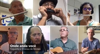 Turma de Seresta da Escola Raphael Rabello interpreta Toquinho e Vinicius de Moraes em aula on-line