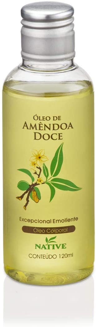 Óleo de amêndoa doce, da Native, com 120ml