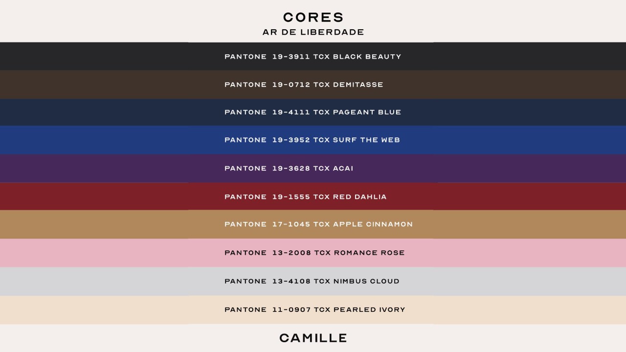 Cartela de cores