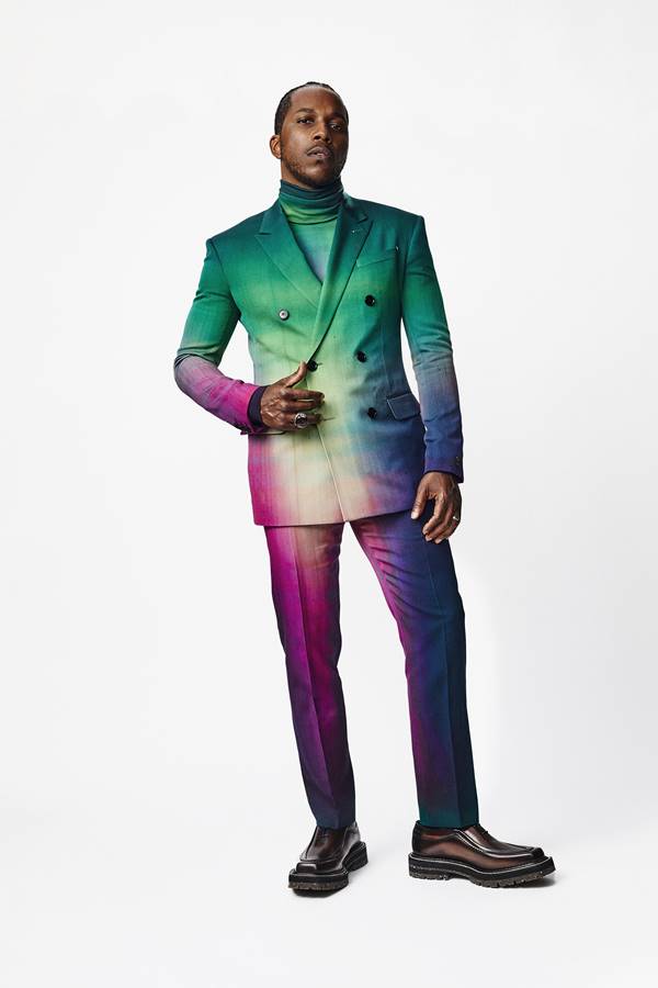 Leslie Odom Jr., de Berluti, para o Sag Awards 2021