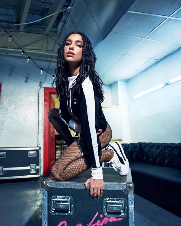 Dua Lipa em campanha da Puma