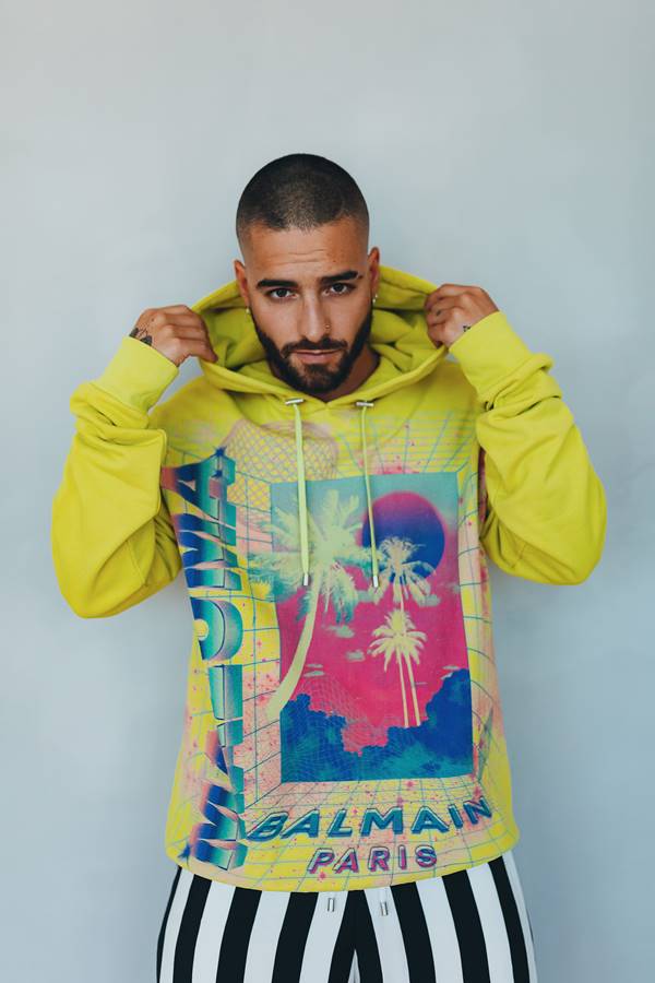 Maluma em campanha da Balmain