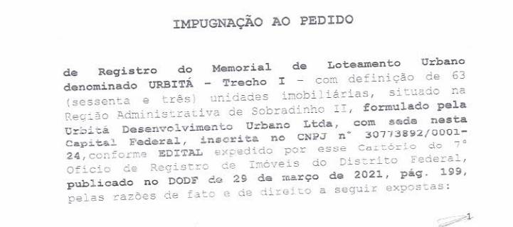 Impugnação Urbita