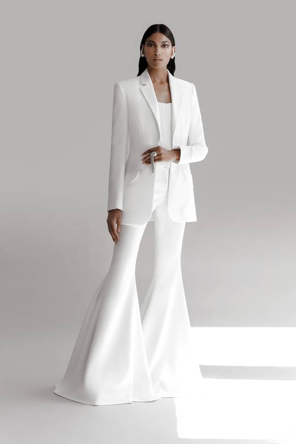 Vestido de noiva da coleção A Love Letter (Bridal 2022), da marca Prabal Gurung