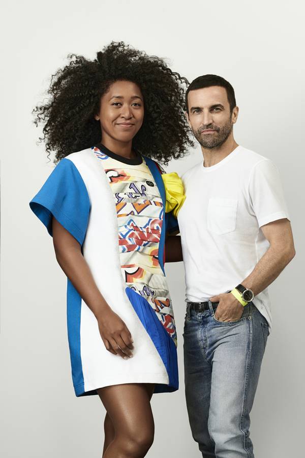 Naomi Osaka e Nicolas Ghesquière