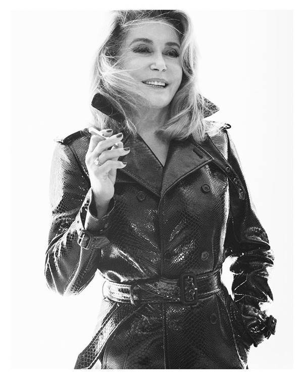 Catherine Deneuve em campanha da Saint Laurent