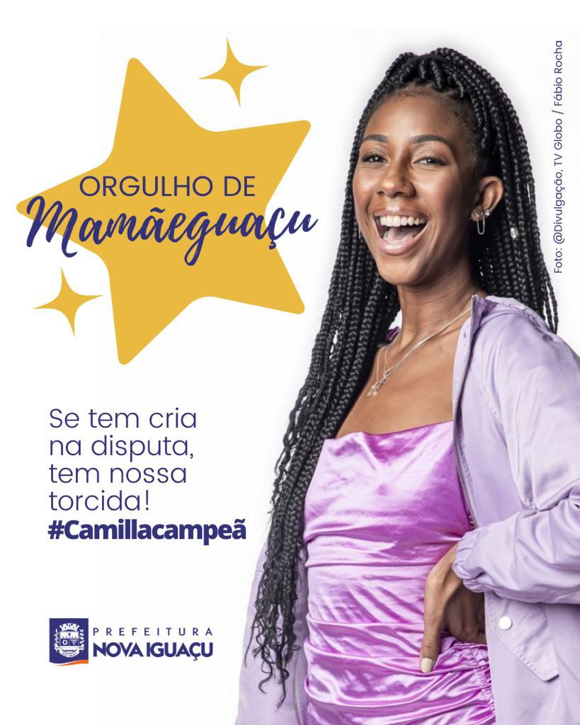 Prefeitura de Nova Iguaçu faz campanha para Camilla de Lucas