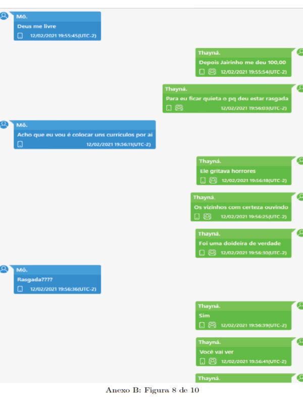 Conversas da babá de Henry com o noivo