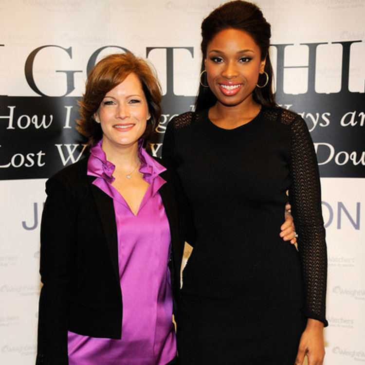 Liz Josefsberg com Jennifer Hudson