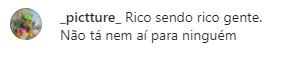 Internauta critica Virgínia