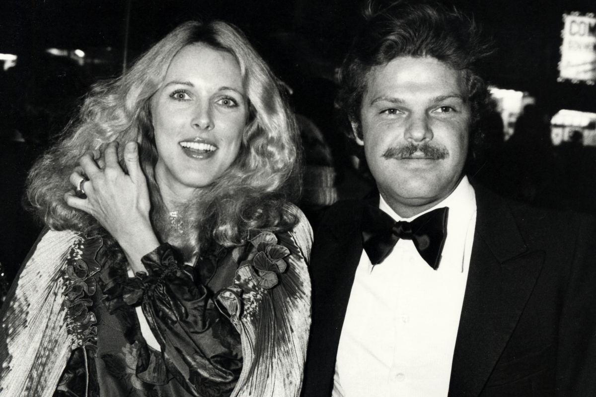 Alana Hamilton Stewart e Egon Von Furstenberg em uma festa no Studio 54 