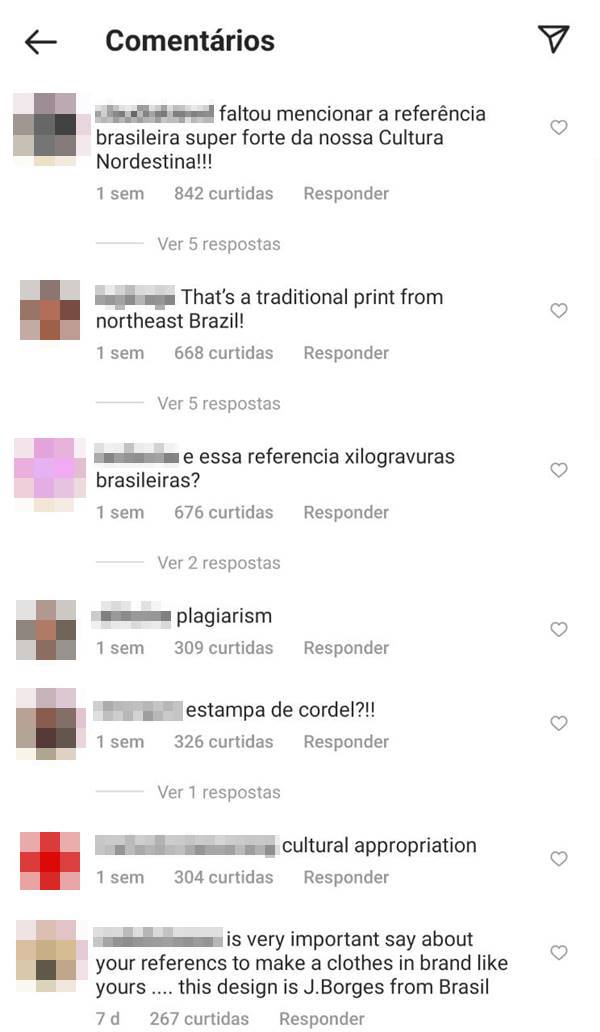 Captura de tela do Instagram