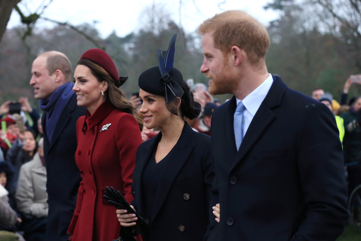 Príncipe Harry, Meghan Markle, Kate Middleton e príncipe William