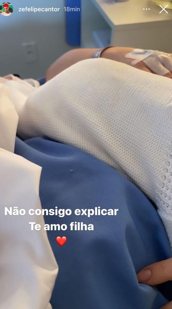 Ze felipe posta foto filha