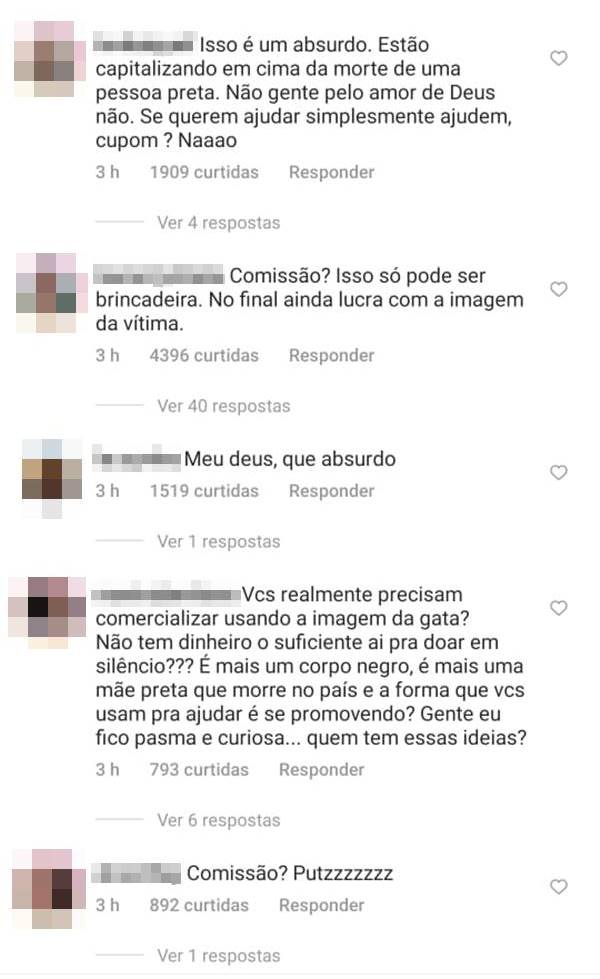 Comentários em post da Farm sobre Kathlen Romeu