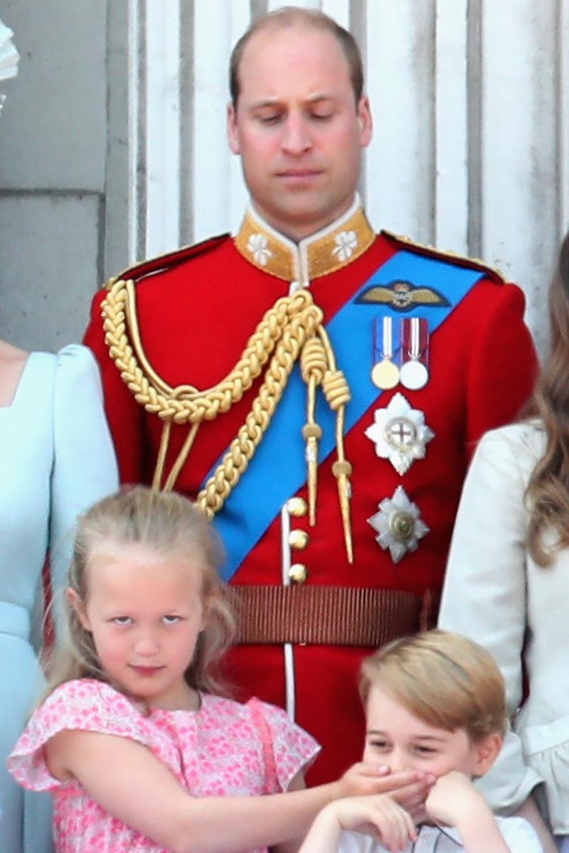 Príncipe William, Savannah Phillips e príncipe George