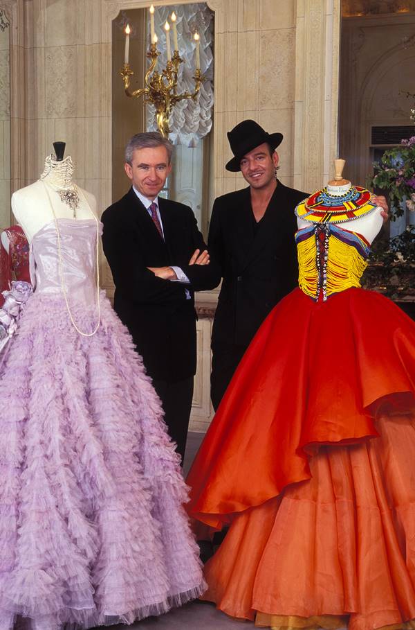 Bernard Arnault e John Galliano