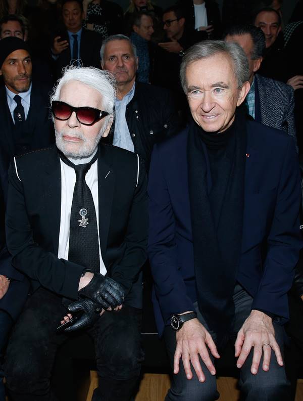 Karl Lagerfeld e Bernard Arnault